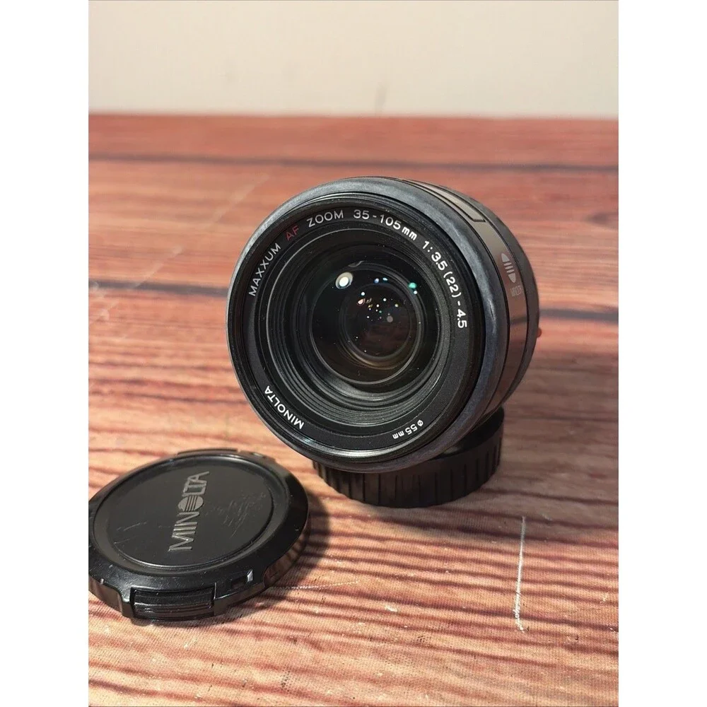 Minolta AF 35-105mm f/3.5-4.5 Zoom SLR Lens For Minolta Sony A W/ Caps
